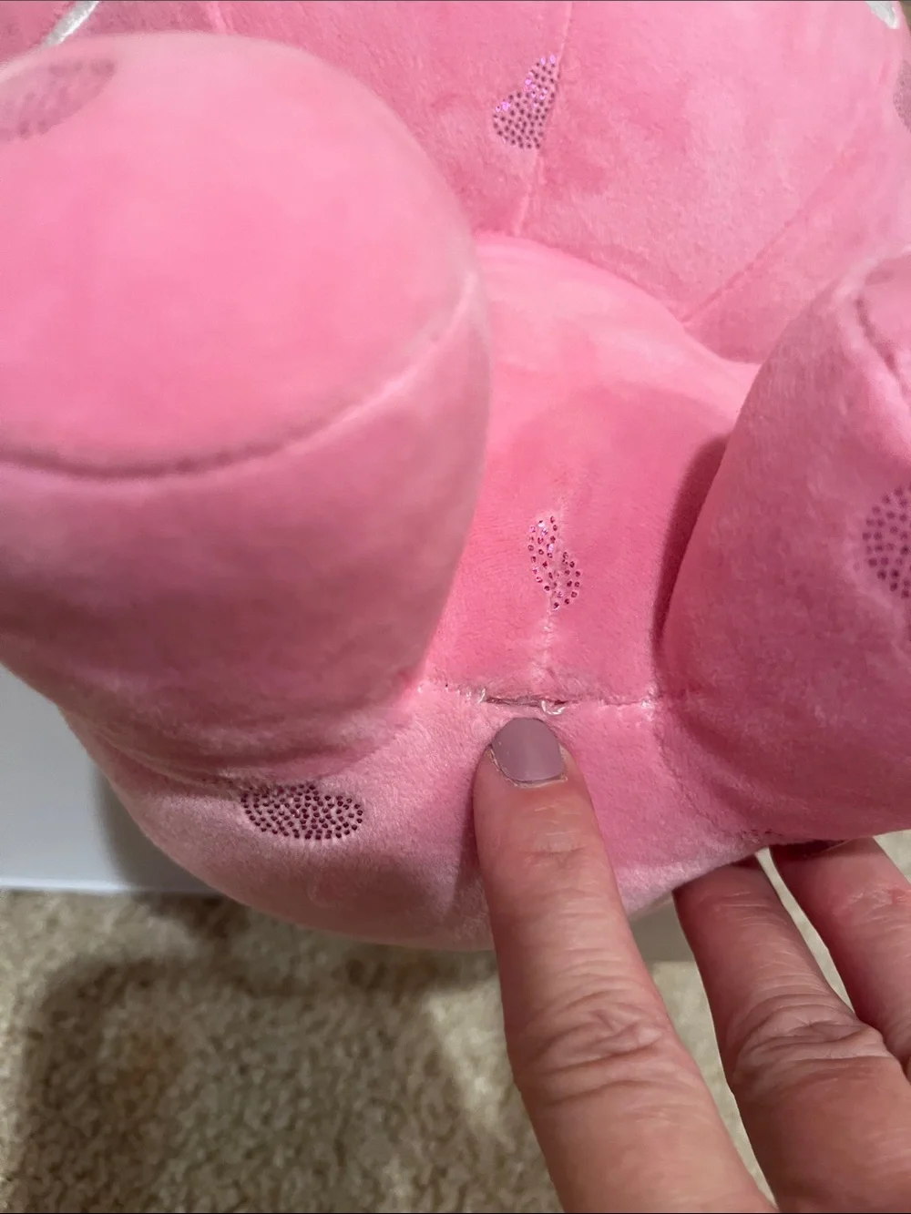 Hello Kitty Pink Plush with Shimmer Bow